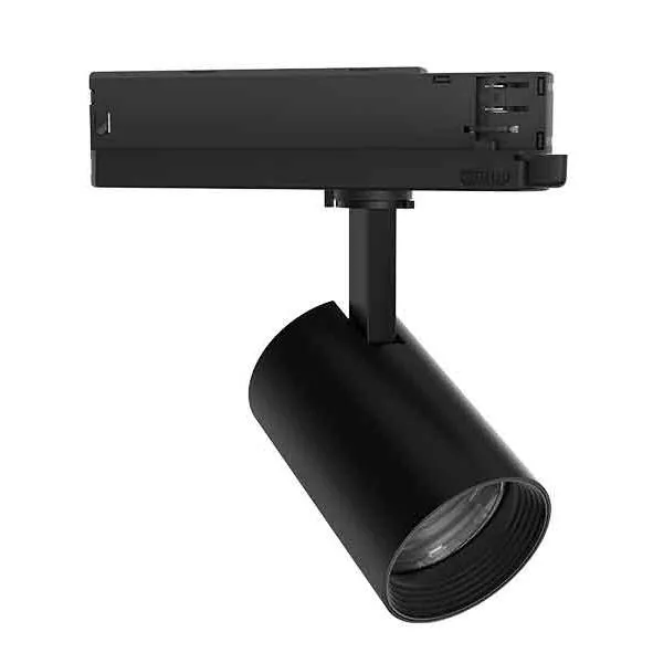 Megatron 3-Phasen LED-Schienenstrahler ANGOLO M 15°/24°/40° 21W schwarz - warmweiß (3000K)