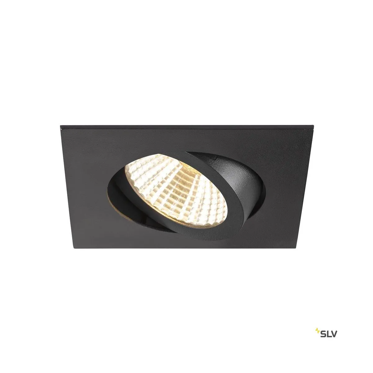 NEW TRIA® 68, Deckeneinbauleuchte, 3000K, 38°, IP 20, quadratisch, schwarz