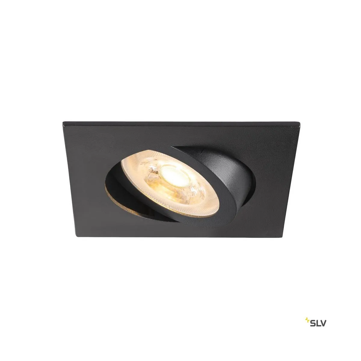 NEW TRIA® 68, Deckeneinbauleuchte, quadratisch, max. 10W GU10, schwarz