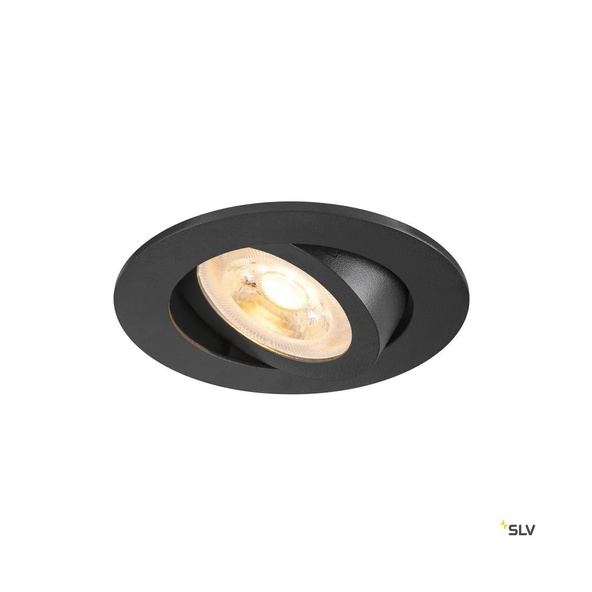 NEW TRIA® 68, Deckeneinbauleuchte, rund, max. 10W GU10, schwarz