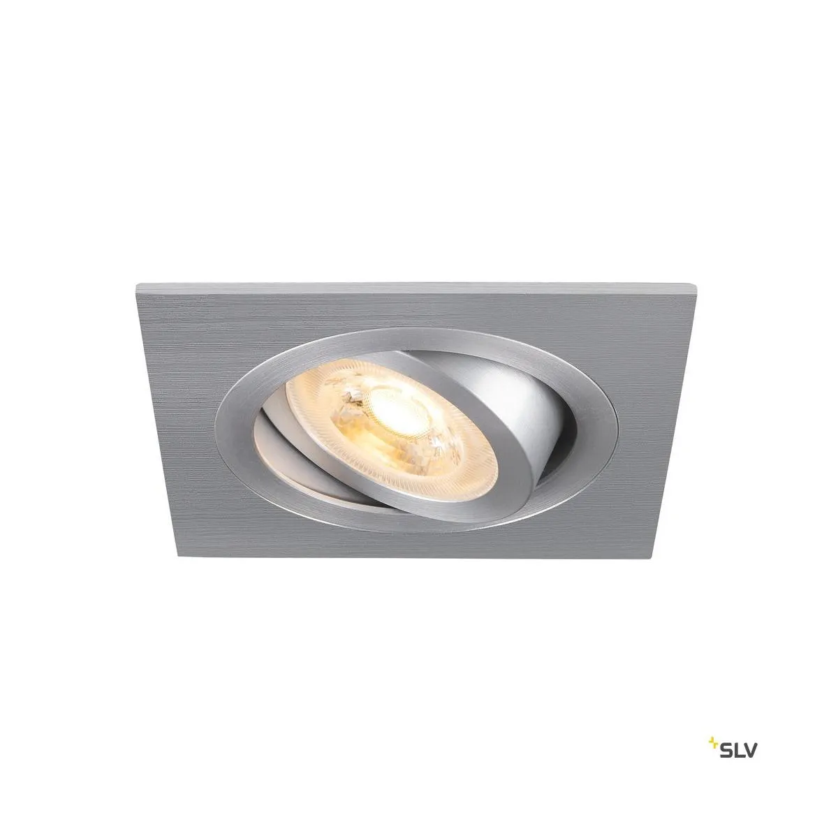 NEW TRIA® 75, Deckeneinbauleuchte, quadratisch, max. 10W GU10, aluminium