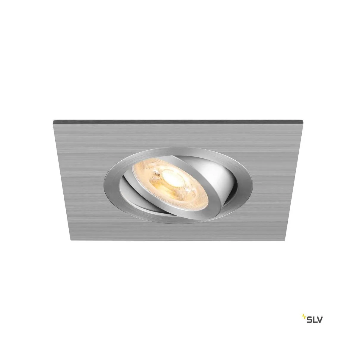 NEW TRIA® 75 XL, Deckeneinbauleuchte, quadratisch, max. 10W, GU10, aluminium