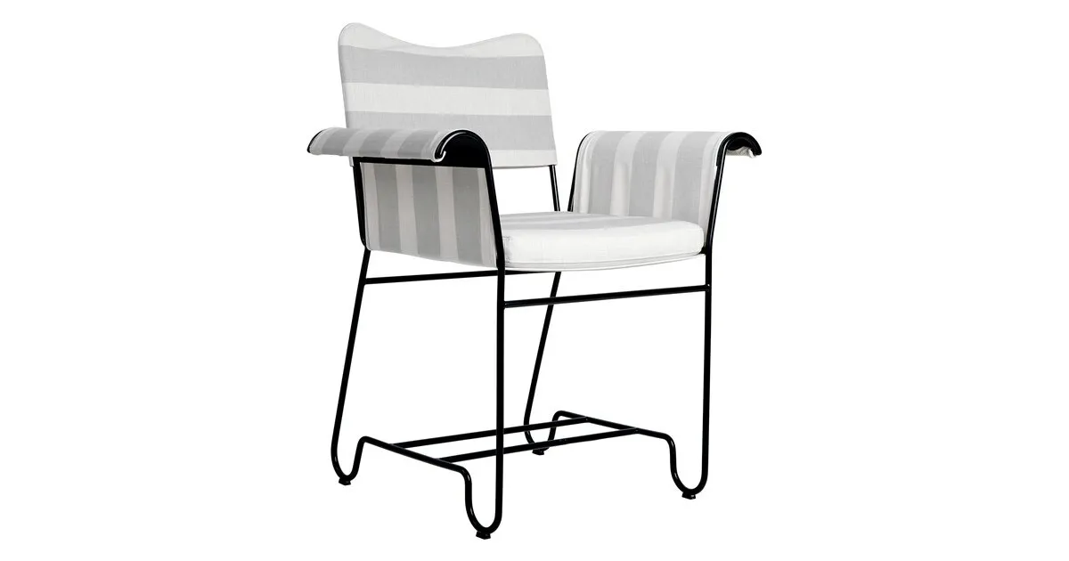 Tropique Outdoor Armlehnstuhl Gestell schwarz