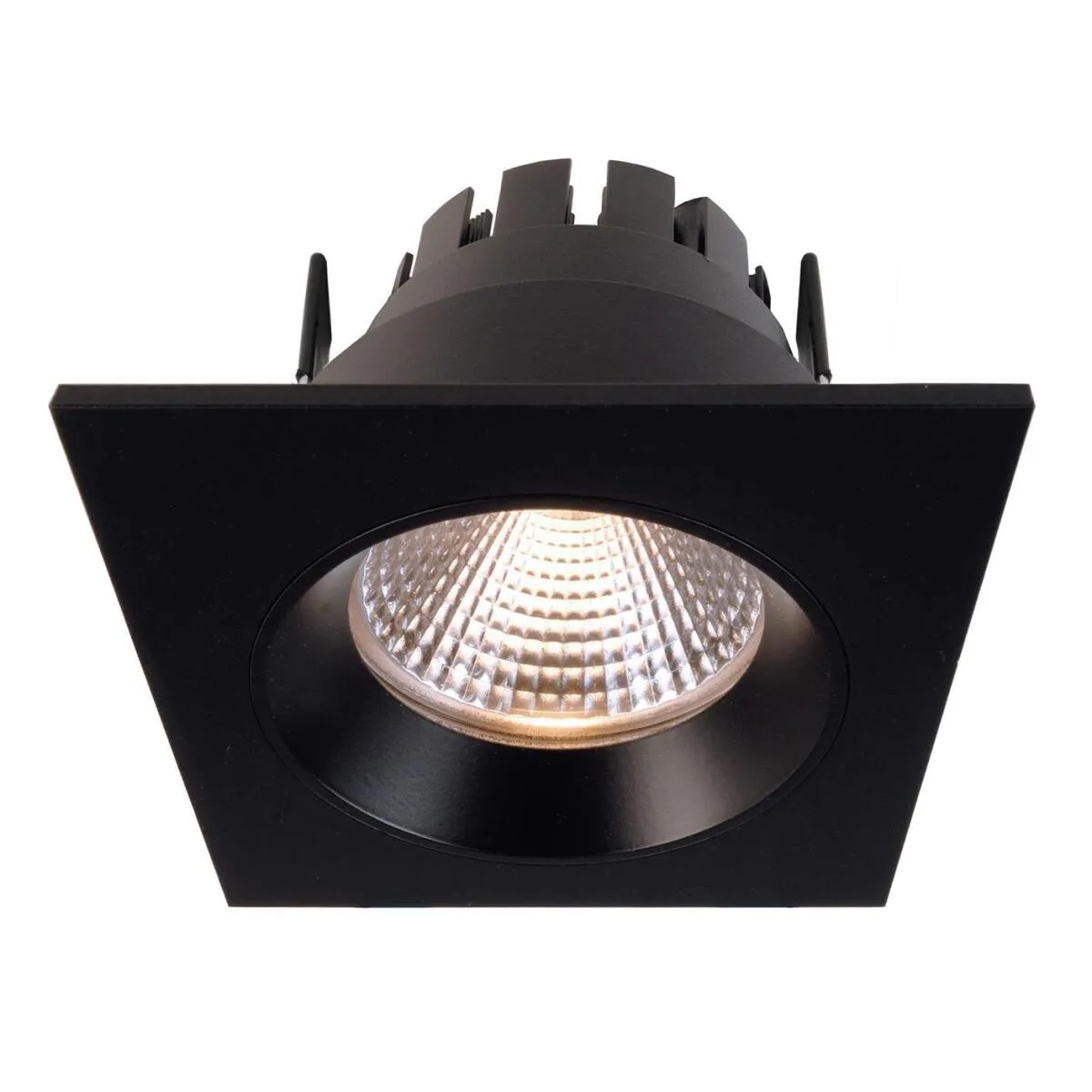 Orionis Einbaustrahler LED 6,5W eckig schwarz 7,8x7,8 cm dimmbar 2700K