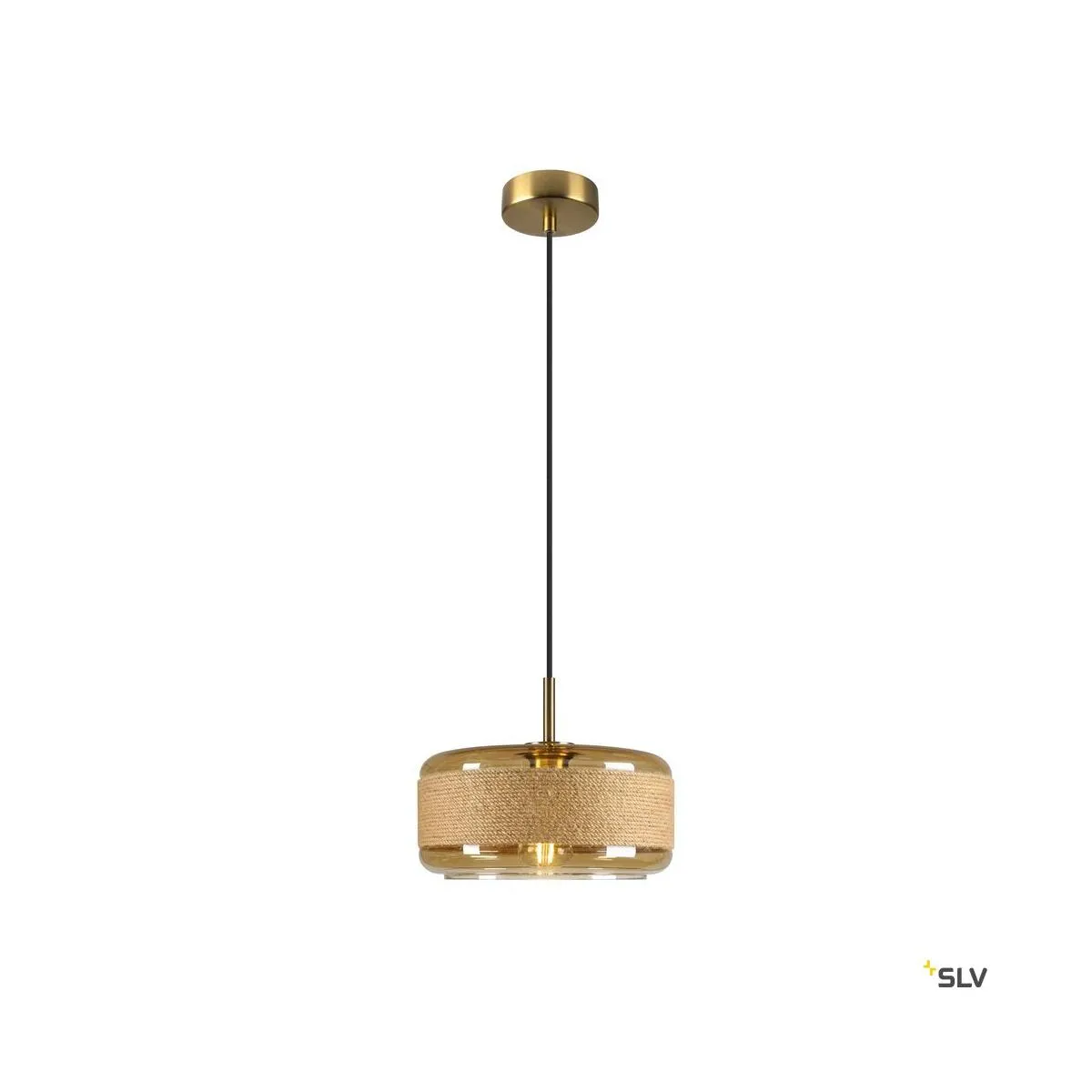 PANTILO ROPE 27, Pendelleuchte, 250cm, E27, 15W, gold