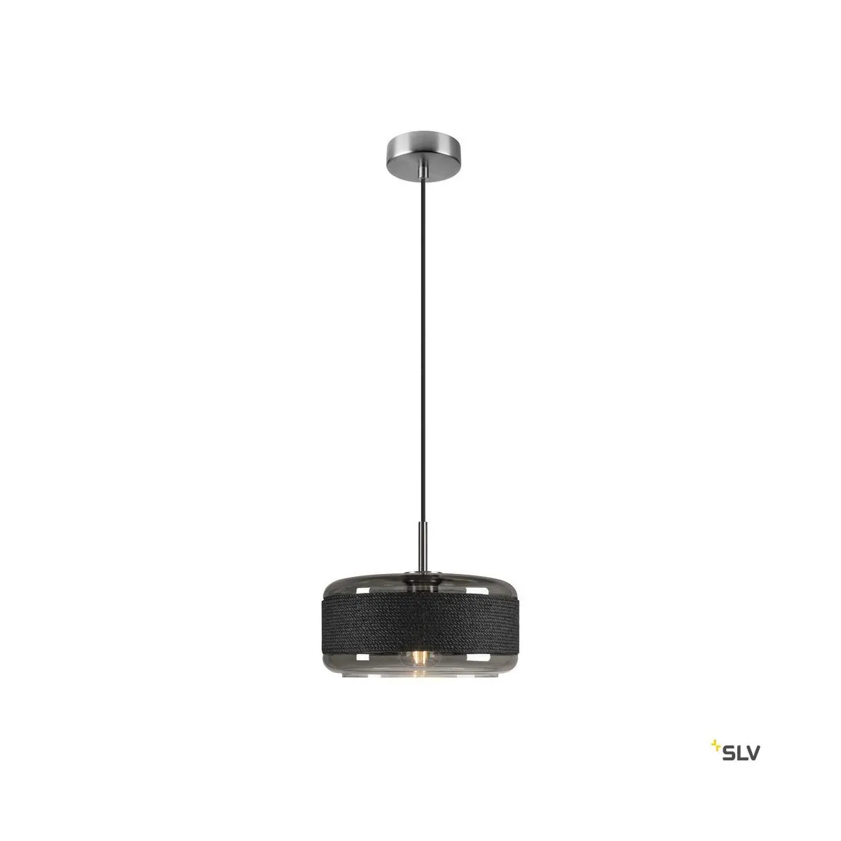 PANTILO ROPE 27, Pendelleuchte, 250cm, E27, 15W, silber