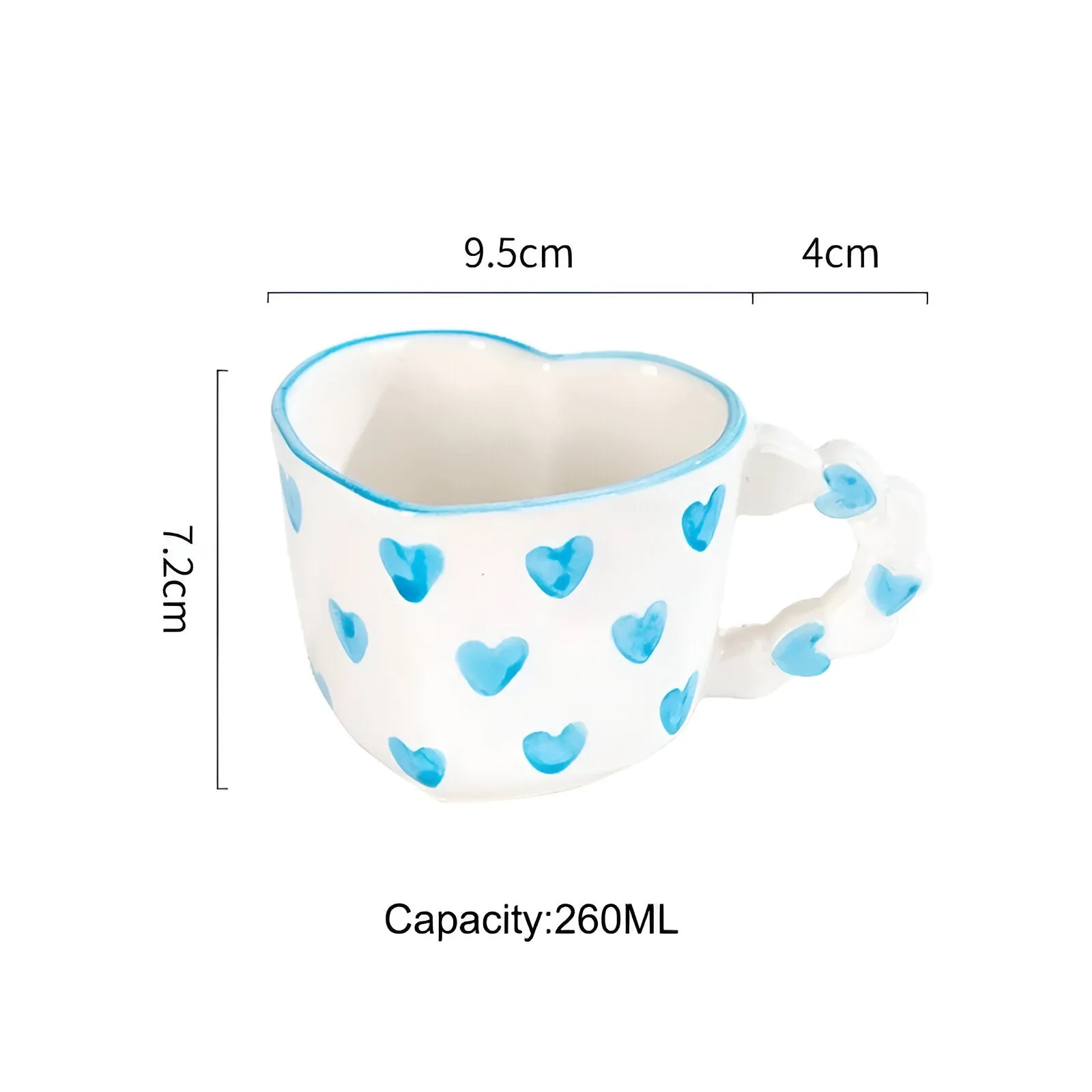 Musterte Kaffeetasse mit passender Untertasse