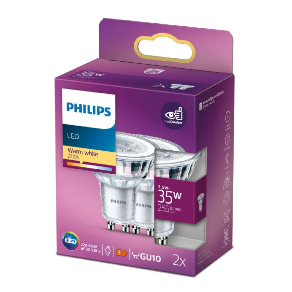 Philips/Signify LED-Glühbirne PAR16 GU10 3,5W 2700ºK 15000H [PH-8718699774295]
