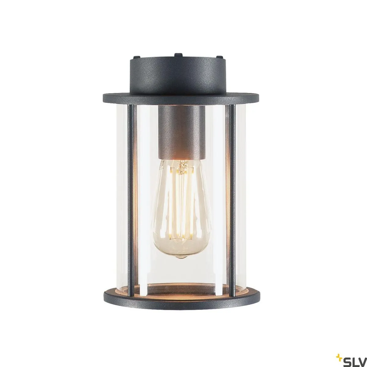 PHOTONIA, Outdoor Deckenleuchte, A60, rund, anthrazit, klares Glas