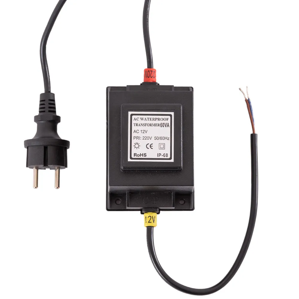 Transformator LED 60W 230VAC/12VAC Tauchbar IP68