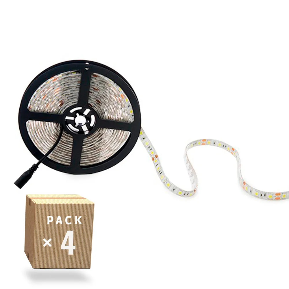 Packen Sie 4 LED-Streifen 72W 4200Lm 4200ºK 300