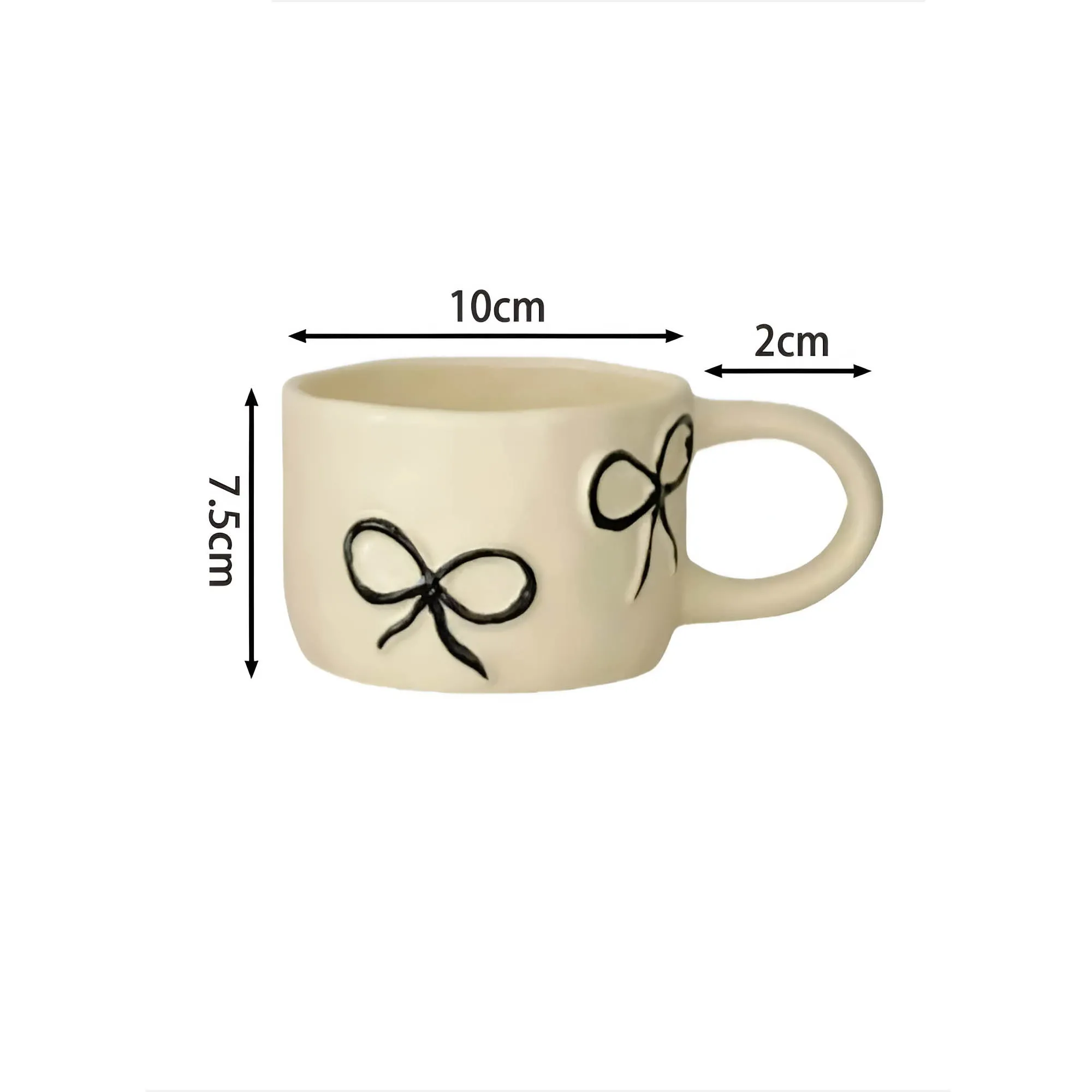 Schöne Schleifen-Design Keramiktasse