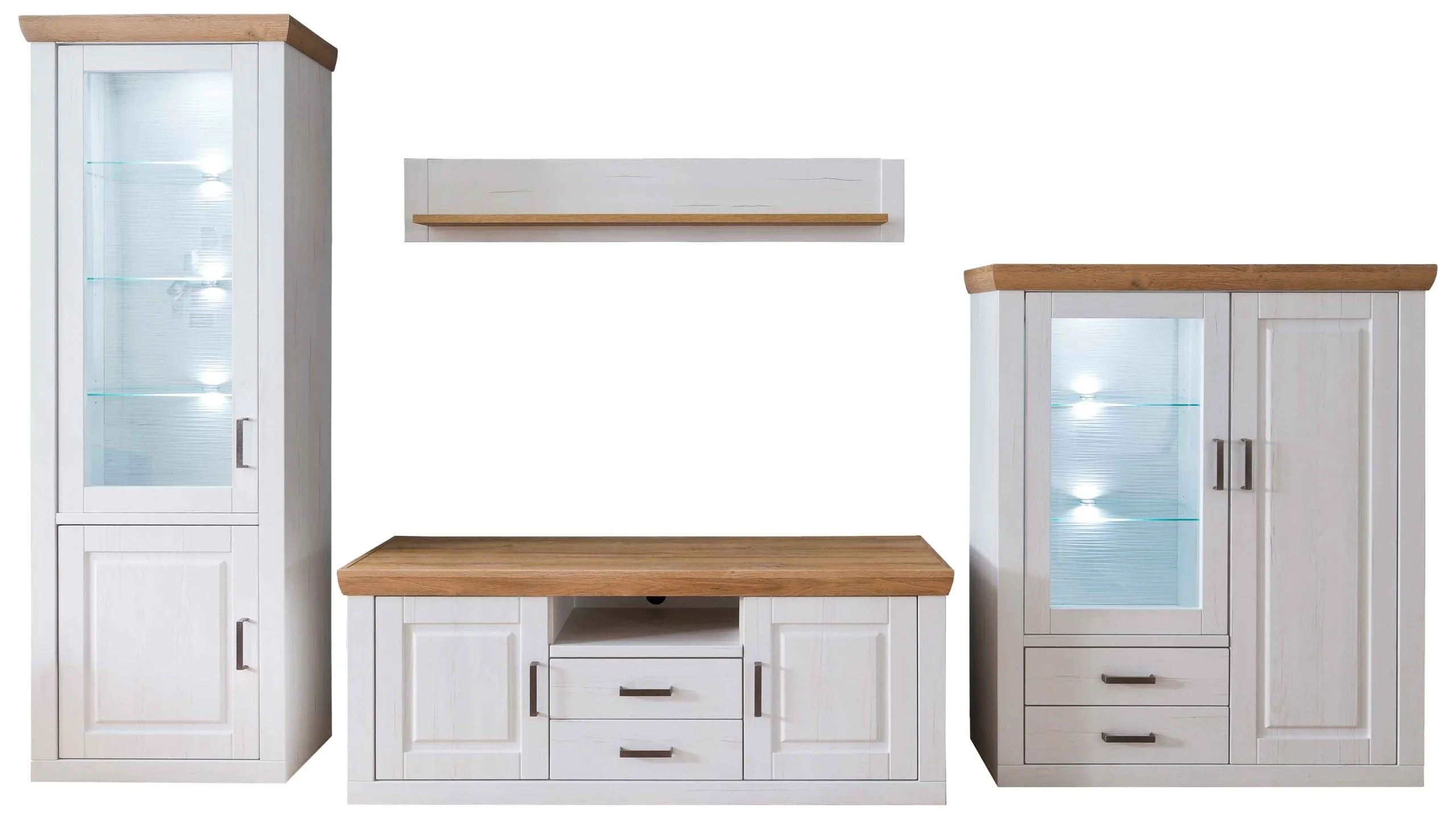 Wohnkombination B/H/T: ca.369x210x52cm