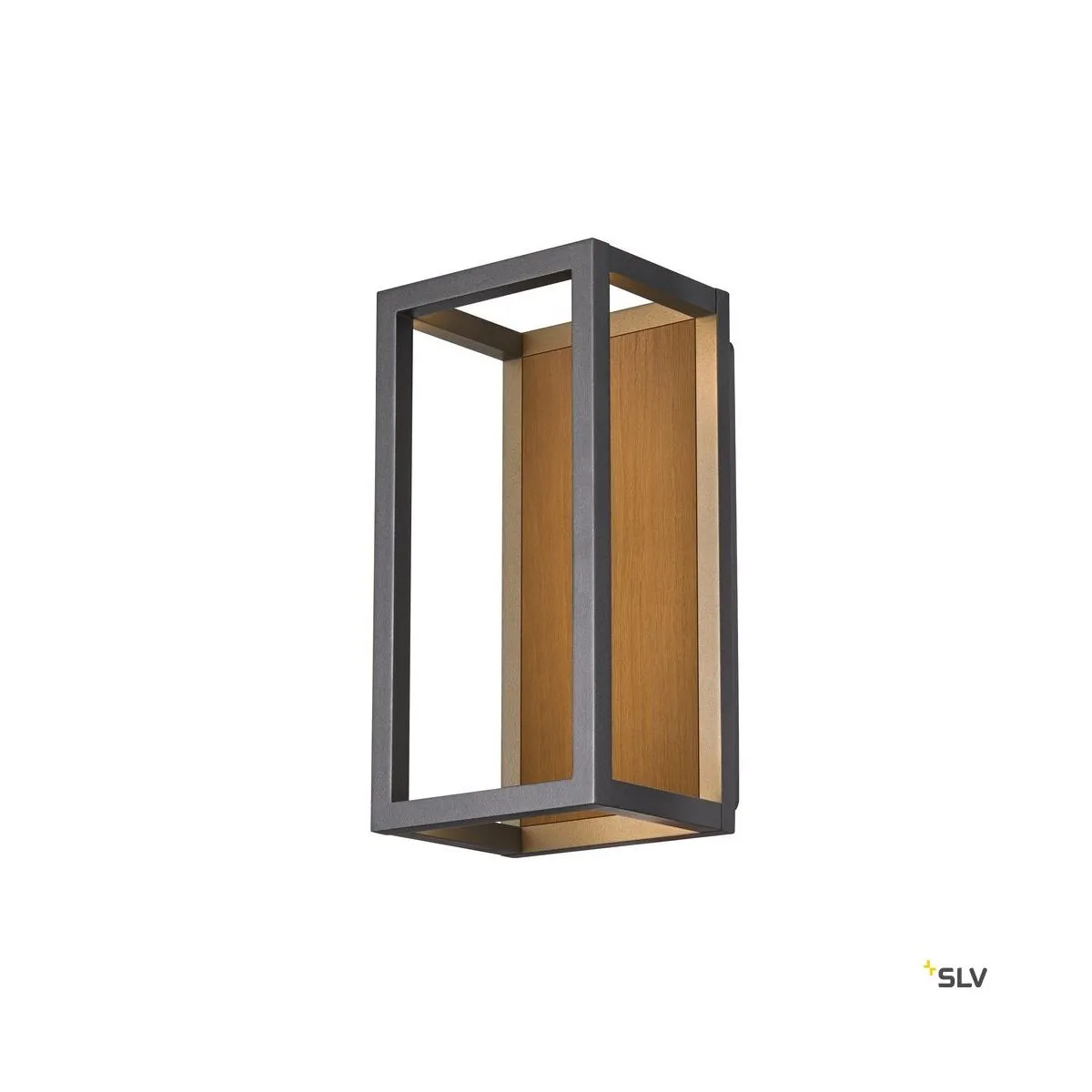 QUADRULO, Wandaufbauleuchte, 3000K, anthrazit/braun