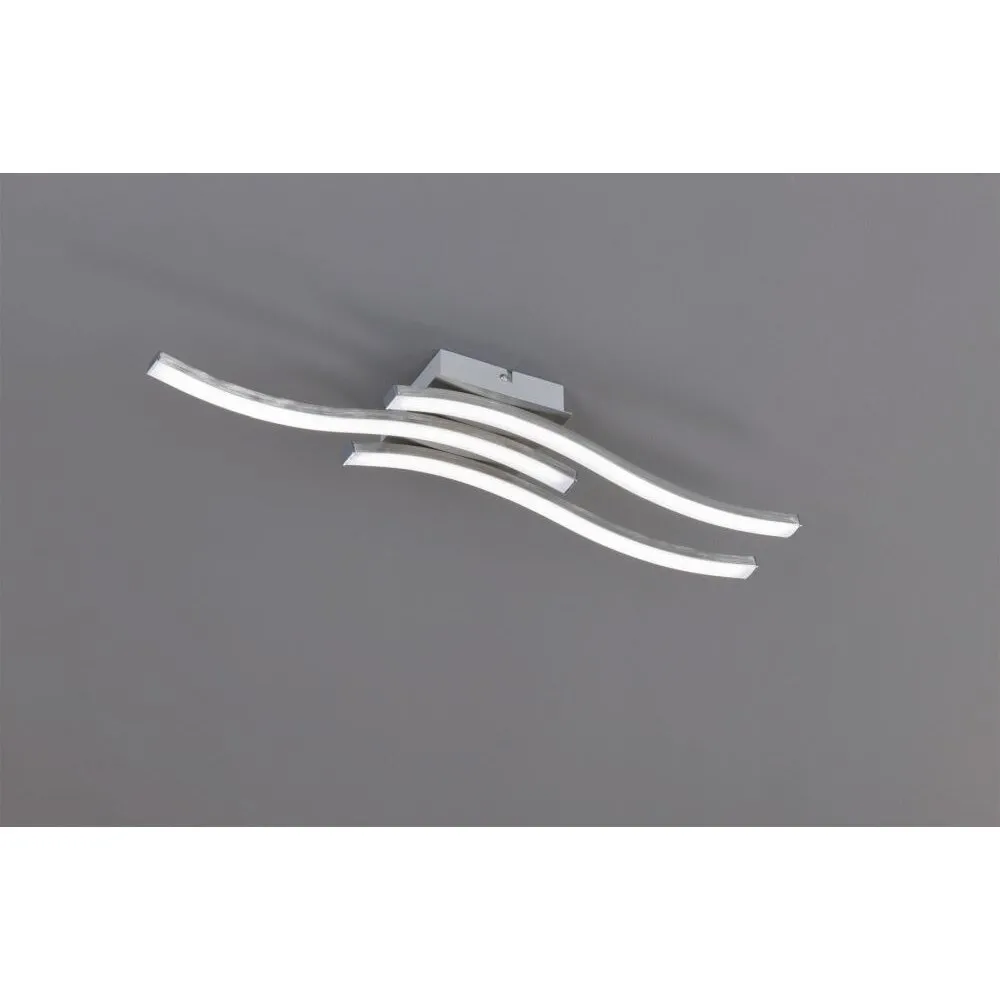 Reality ROUTE Deckenleuchte LED Nickel-Matt, 3-flammig