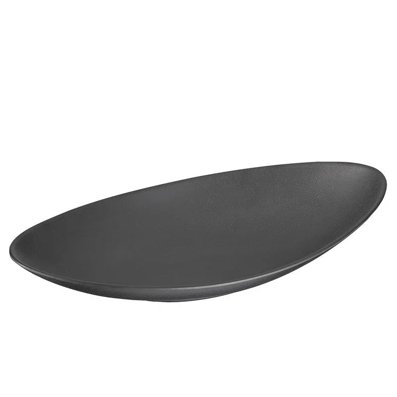 Schale ZEN - Melamin - schwarz Steinoptik - 30,5 x 17,5 cm - H: 5 cm