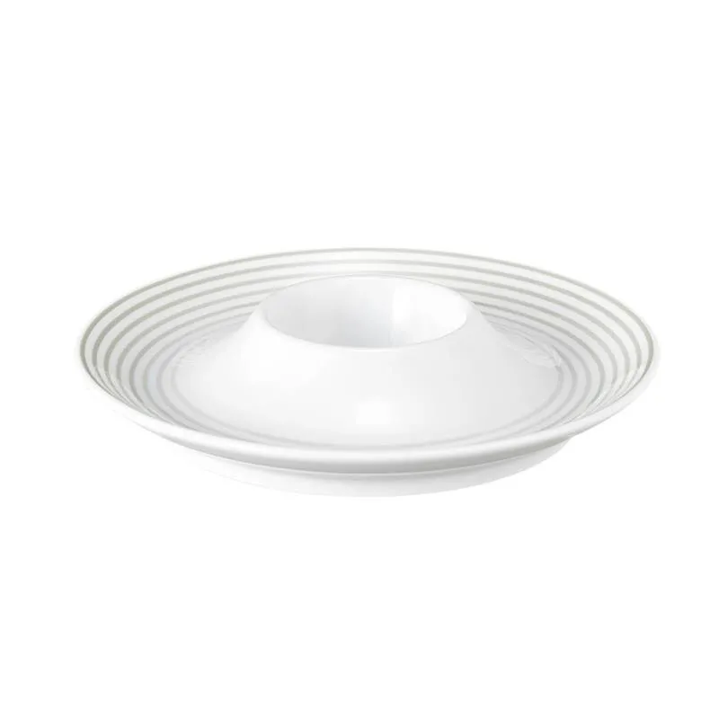 Blues, Perlgrau, Eierbecher rund mit Ablage, Ø 12,5 cm