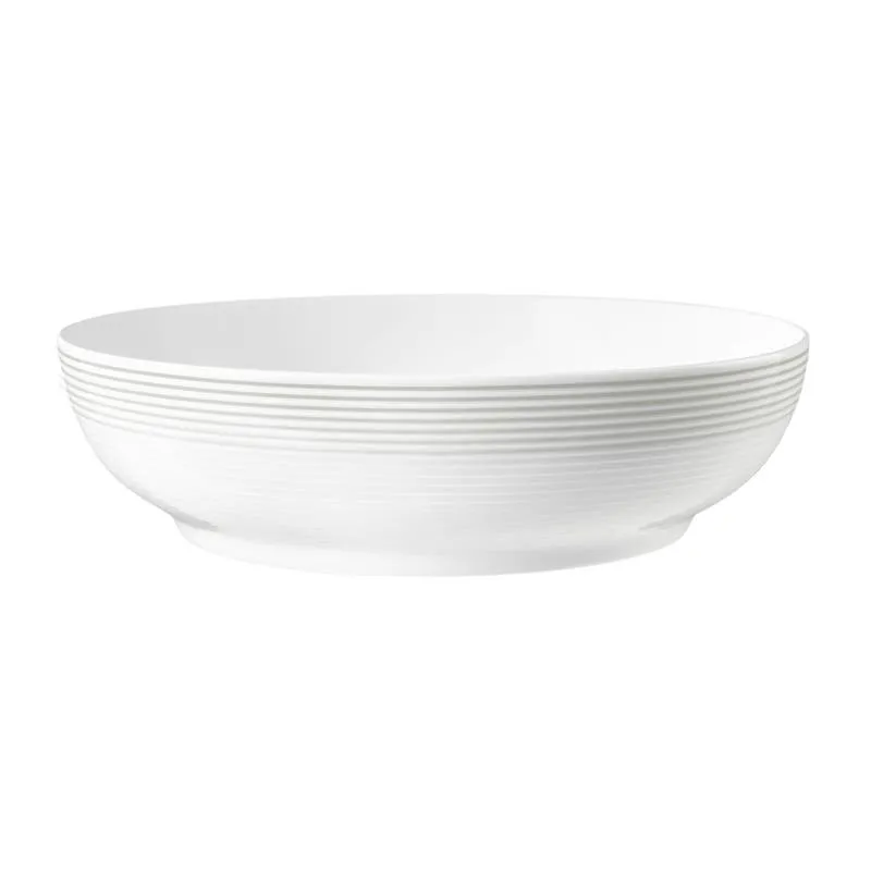 Blues, Perlgrau, Foodbowl rund mit Relief, Ø 25,5 cm, Inhalt: 235 cl