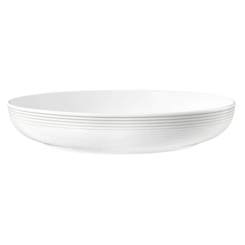 Blues, Perlgrau, Foodbowl rund mit Relief, Ø 28,2 cm, Inhalt: 227 cl