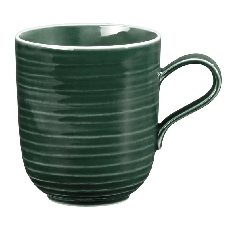 Terra, Moosgrün, Kaffeebecher mit Henkel, Inhalt: 40 cl