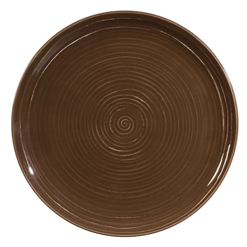 Terra, Erdbraun, Speiseteller rund, Ø 27,8 cm