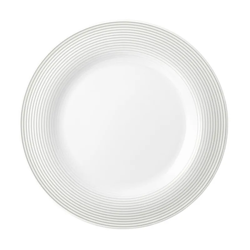 Blues, Perlgrau, Teller flach rund, Ø 27,7 cm