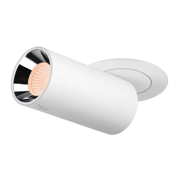 SLV Einbauleuchte NUMINOS® PROJECTOR S 8.6W 55° Ø 6cm weiß/chrom - warmweiß (2700K)