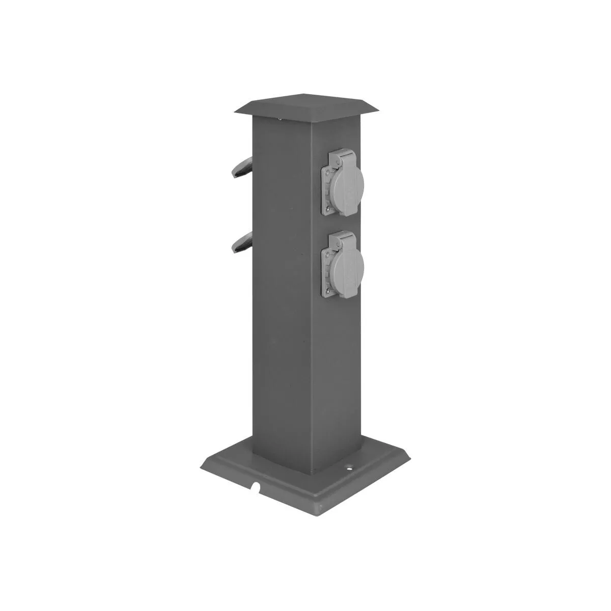 Steckdosensäule, mit 4 Steckdosen 230V/16A