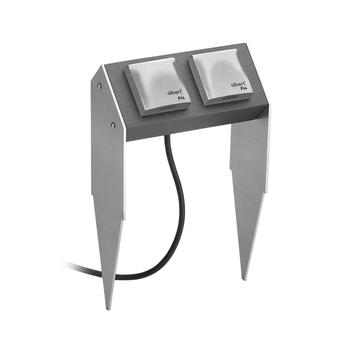 Steckdosenverteiler,mit Erdspieß,Zuleitung 2,5 m