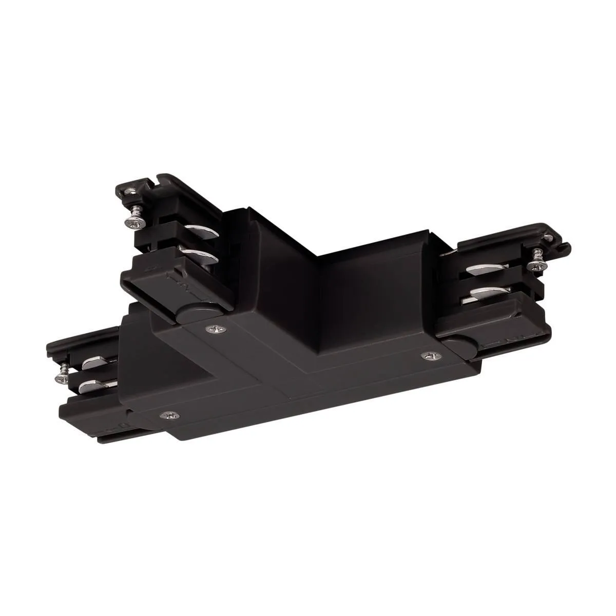 T-Verbinder für S-TRACK 3P.- Schiene, Erde rechts, R-Version, schwarz