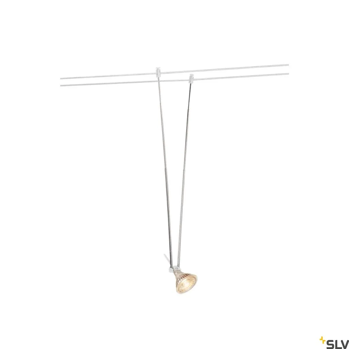 TELESKOP, Seilleuchte für TENSEO Niedervolt-Seilsystem, QR-C51, weiß, B/H/T 4,5/21-52/1 cm