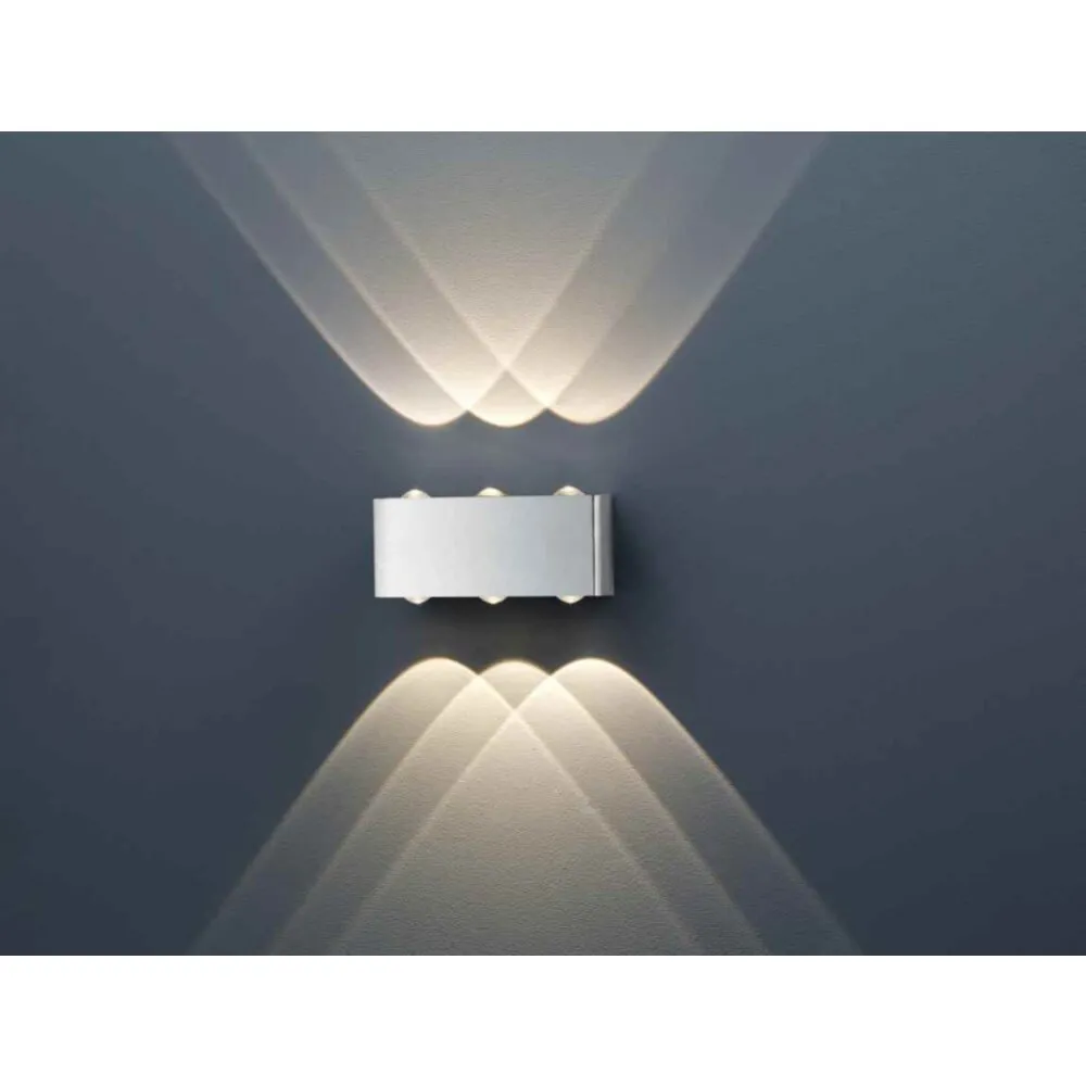 Trio Leuchten ABERDEEN Wandleuchte LED Nickel-Matt, 6-flammig