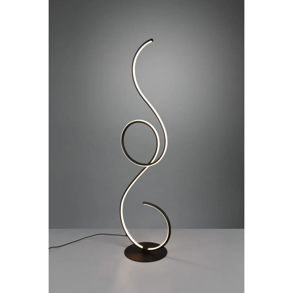 Trio Leuchten Jive Stehleuchte LED Schwarz, 1-flammig