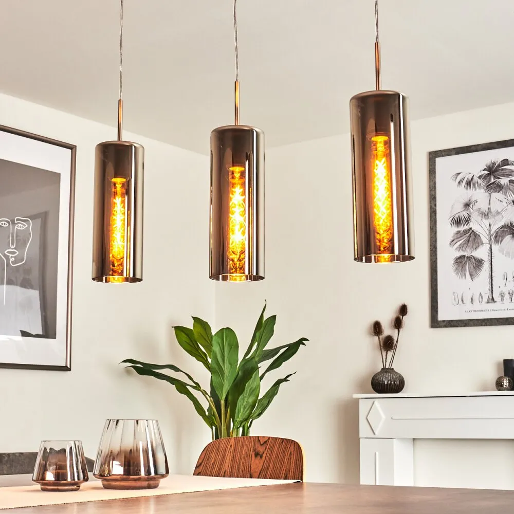 Vimodrone Pendelleuchte Nickel-Matt, 3-flammig H3430668