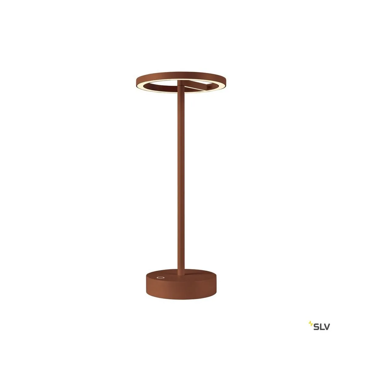 VINOLINA ONE, Tischleuchte, Akku, IP54, 2700K, TOUCH, rost