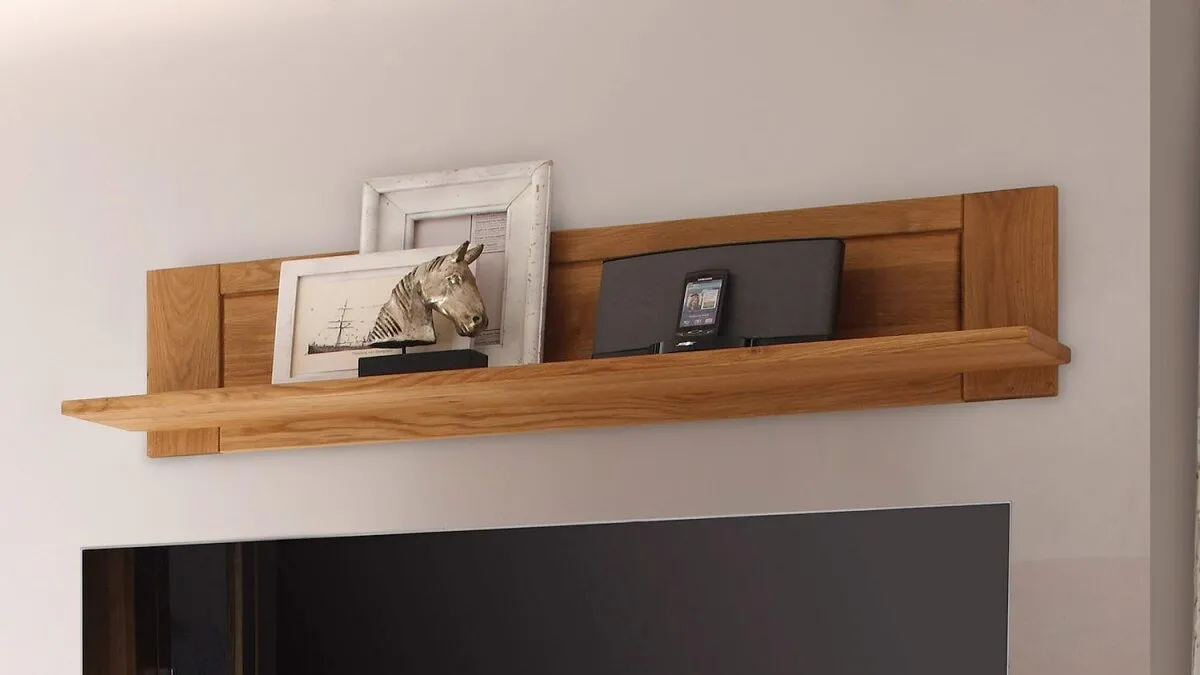 Wandregal 125cm "Bornholm" Wildeiche geölt & gewachst