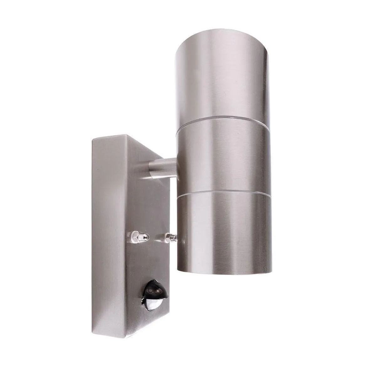 Zilly Up&Down Wandleuchte aus Edelstahl mit Bewegungsmelder GU10