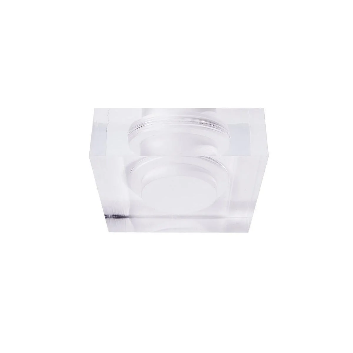 Zubehör, Acrylring quadratisch 90x90mm, COB 68, M58, Länge: 90 mm, Breite: 90 mm, Höhe: 30 mm